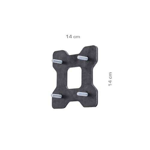 Mounting plate short